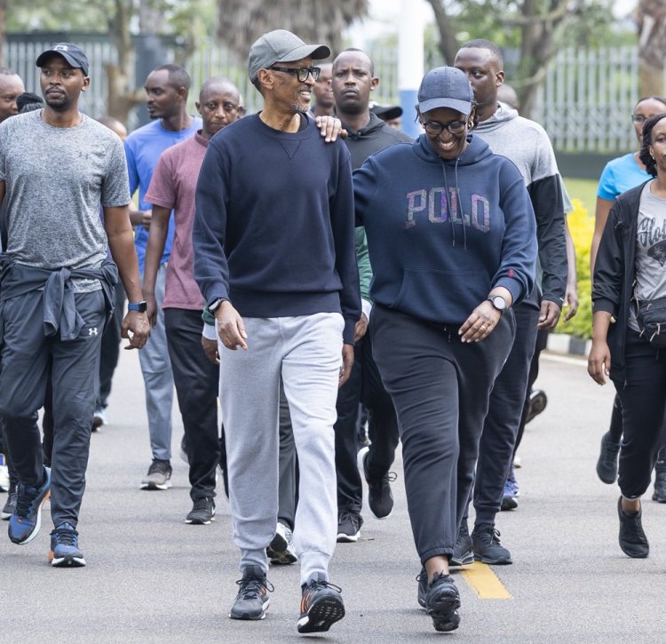 Perezida Kagame yijeje abatuye mu ntara gukorana nabo Siporo Rusange