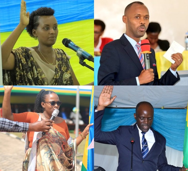 Uturere umunani mu gihugu twabonye abayobozi bashya bahabwa ikaze mu ntebe z’abayobozi b’uturere [AMAFOTO]