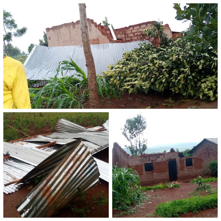 Ngoma:Imvura ivanze n'umuyaga yasenye inzu 19 inangiza imyaka [Amafoto]