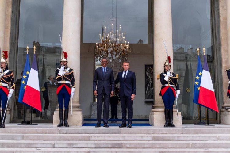 Perezida Kagame  ari mu ruzinduko rw'akazi  i Paris  mu Bufaransa