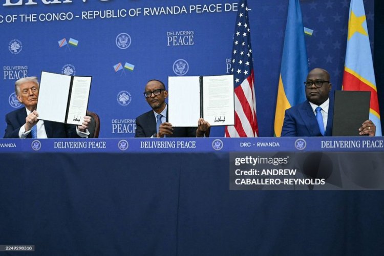 U Rwanda na RDC basinye amasezerano y'amahoro ya burundu imbere ya Perezida Trump