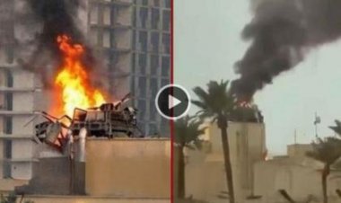 Baghdad:Ambasade y'Amerika yarashweho misile umwotsi mwinshi uracumba