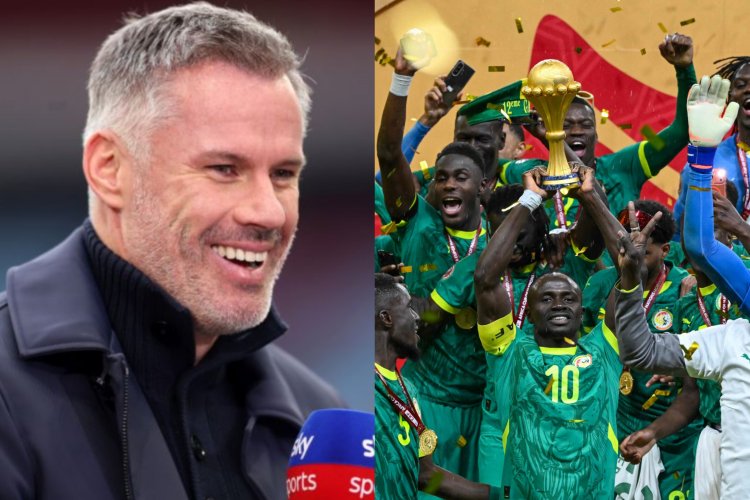Jamie Carragher yahaye urw'amenyo komedi ya CAF na Maroc ku kwambura Senegal igikombe